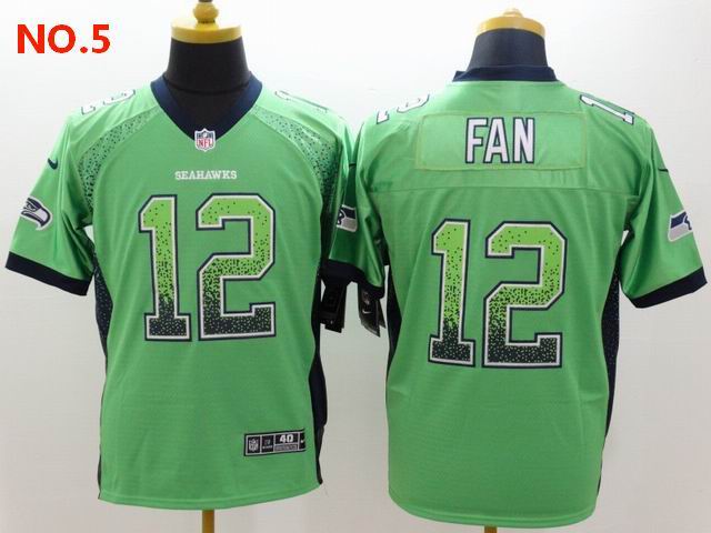 Men's Seattle Seahawks 12th Fan Jersey NO.5;